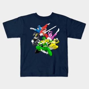 Power Rangers - Classic Team Kids T-Shirt